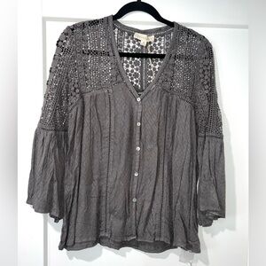 Lovestich Crochet Quarter Sleeve Top